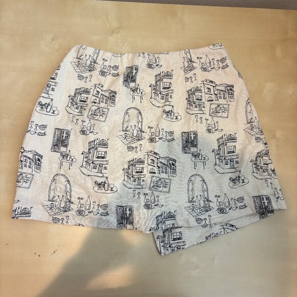 Abercrombie and Fitch Linen Blend Printed Scarlett Skort XS - Picture 3 of 4